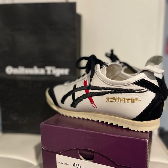 MEXICO 66 DELUXE style embroidered Onitsuka Tiger in Japanese Katakana character - Picture 3 of 8